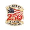 Factory Prices New Products US 250th Anniversary Enamel Lapel Pin Patriotic Flag Emblem Metal Enamel Lapel Brooch Pins Badges
