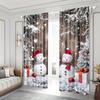 2 шт. Праздничные рождественские шторы с шарами и листьями, цифровая печать штор для гостиной, кухни, спальни, кабинета, столовой
