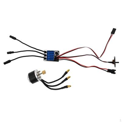 Бесколлекторный двигатель Outrunner и AM32 ESC с регулируемыми параметрами, комплект для модернизации мощности 2600kv для MN168 MN99S