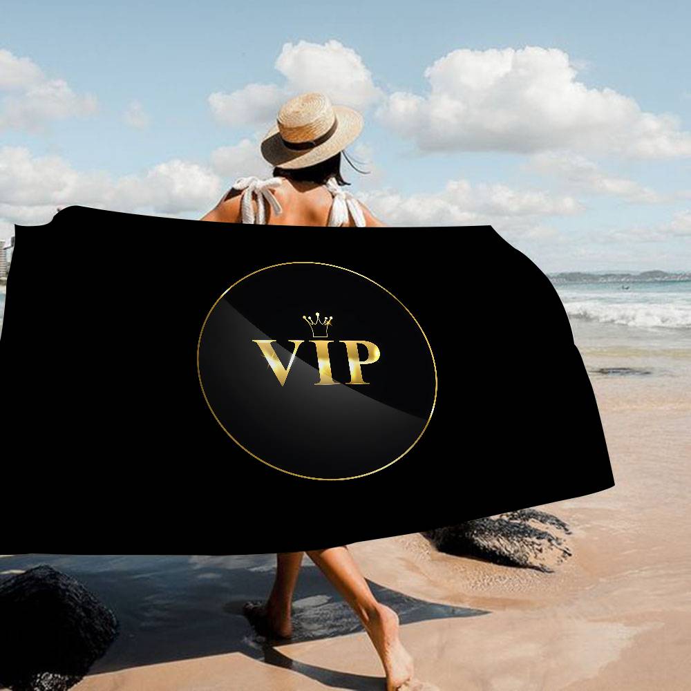 Лазерный VIP пляжное полотенце Цветные банные полотенца для девочки Микрофибра Быстросохнущее Индивидуальное Без песка Пляж Йога Спа Тренажерный зал Бассейн