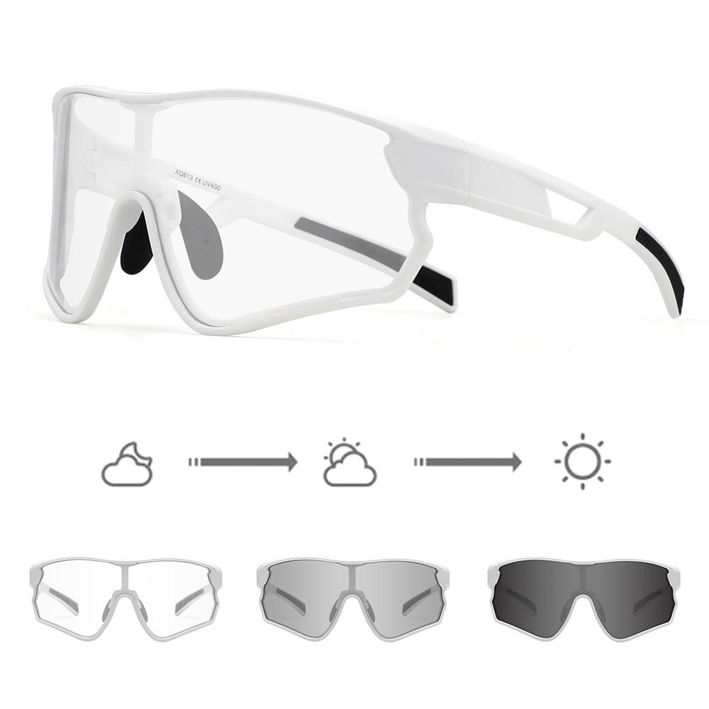 New cycling glasses, day and night dual-use photochromic glasses, outdoor sports marathon running sunglasses