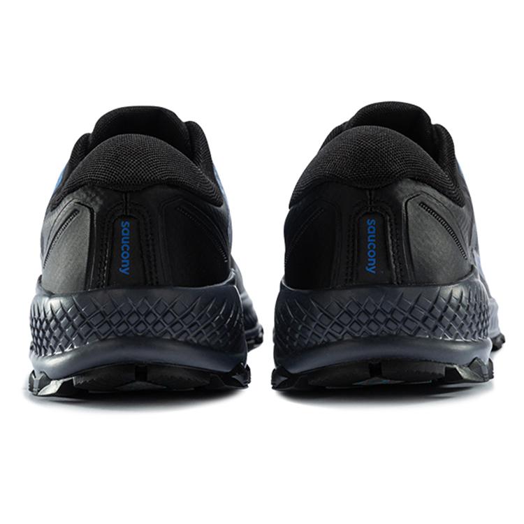 SAUCONY Тканевая Амортизация Устойчивая к истиранию Дышащая Поддержка Низкие Кроссовки для бега Мужские Черно-синий S20541-2