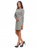 Women's Pencil Dress with Long Sleeves, Feminine, Elegant, MORAJ XL patt1