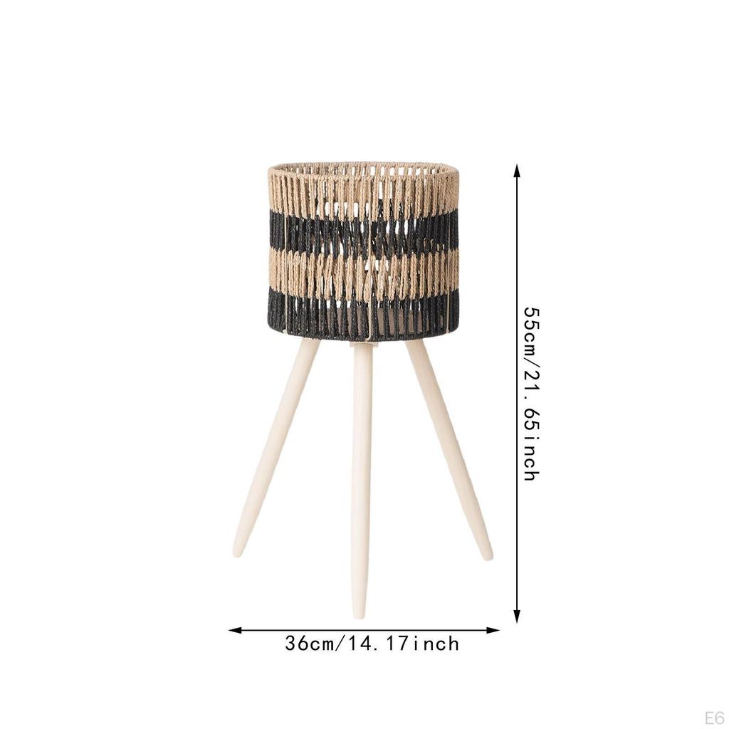 Напольный горшок с корзиной из бумажной веревки, цветочный горшок для удержания растений над землей, многоцелевой