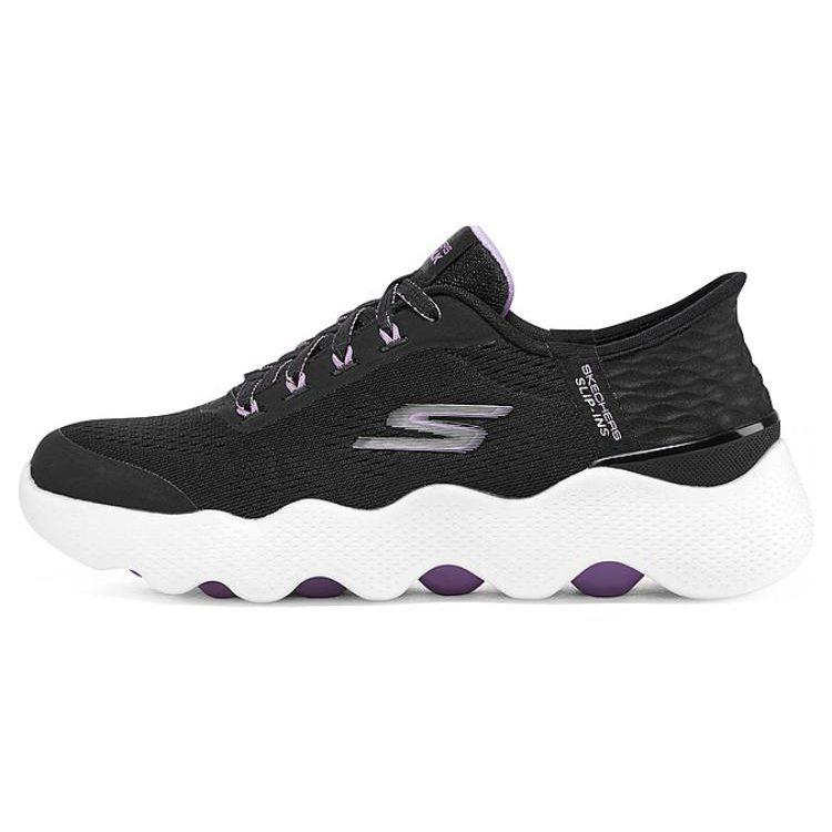 Skechers Женская обувь Go Walk Massage Fit 'Черная Лаванда' 124916-BKLV