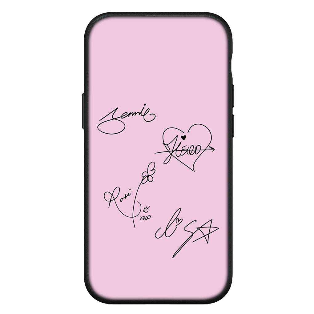 Для Samsung Galaxy S24 S23 iPhone 16 15 14 Xiaomi Redmi Note 13 12 11 10 8 Plus 9 Pro Max X XR чехол для телефона розовый корейский черный Kpop OPPO Huawei чехол