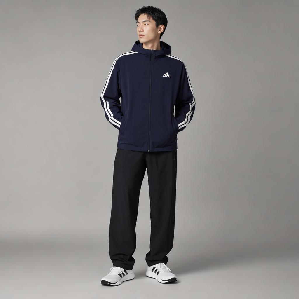 adidas Плетеная спортивная повседневная куртка для ранней весны Мужские куртки KV5945