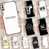 GO VEGAN Чехол для Samsung Galaxy S25 Ultra S9 S10 S20 S21 S22 Plus S23 Ultra S24 FE