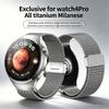 Strap for Huawei Watch 4Pro Titanium Milan magnetic attachment dedicated pressing interface for the watch strap No Gaps Stainless Steel band