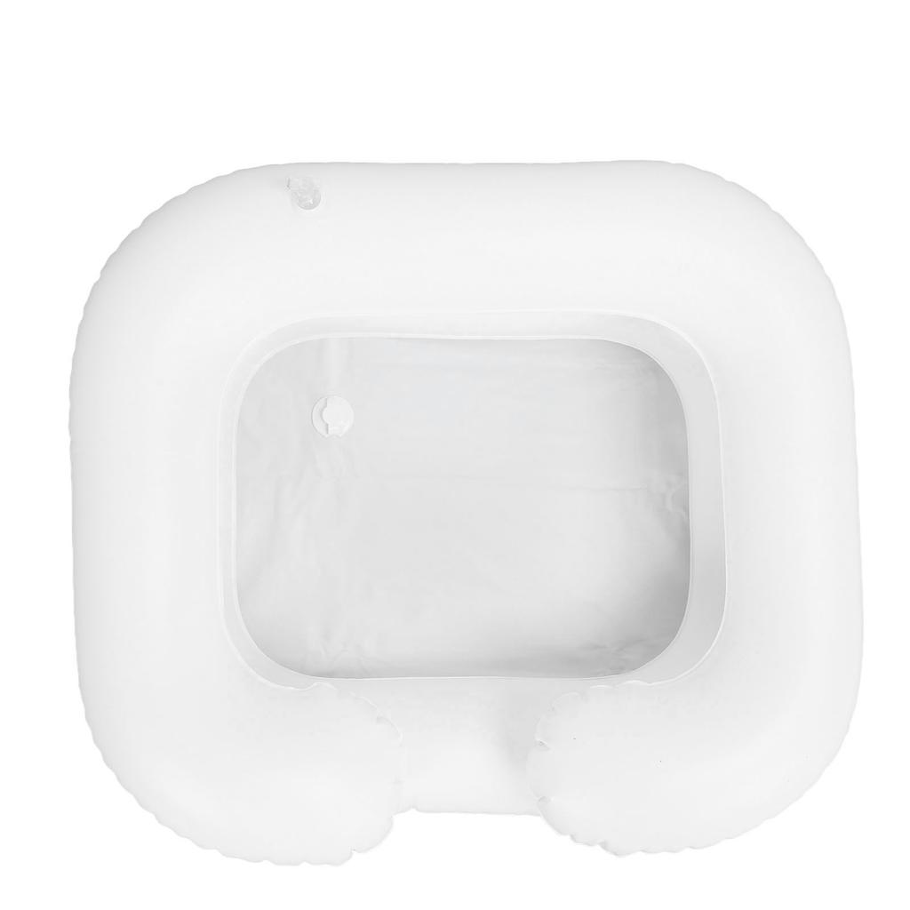 Прикроватная раковина для мытья волос из ПВХ с надувным шлангом для слива длиной 3,3 фута для пожилых людей с ограниченными возможностями