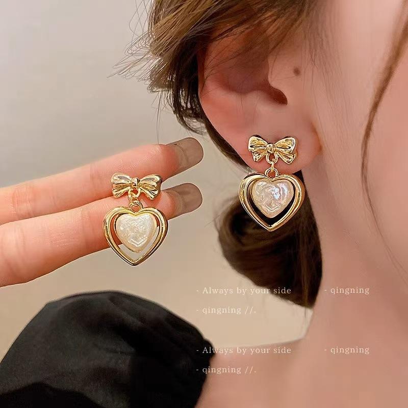 Оригинальные серьги Love, Niche Design Sense, Модные и универсальные серьги, Женские серьги-гвоздики высокого класса, Женщины