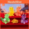 Cute Semi-transparent Lucky Dragon Resin Figurine Desk Ornament Blind Box Accessory