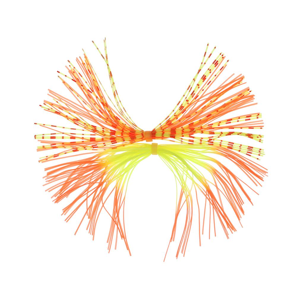 Artificial Spinner Sinking Soft Fishing Lures Beard Silicone Skirts Jig Bait Windless Rubber Squid