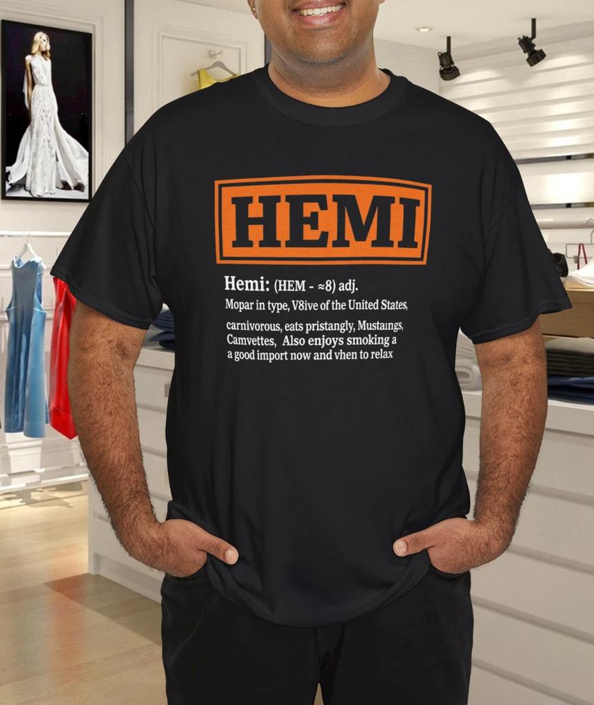 Men's and Women's T-shirts HEMI Mopar Engine T-Shirt
