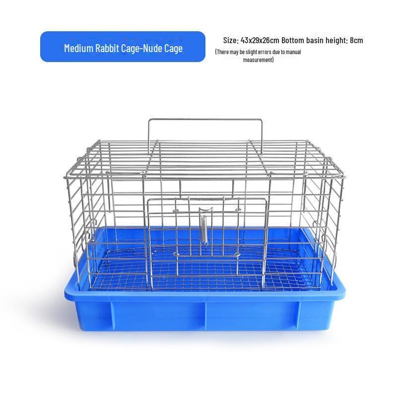 Большая крытая клетка для кроликов и морских свинок с автоматической очисткой отходов