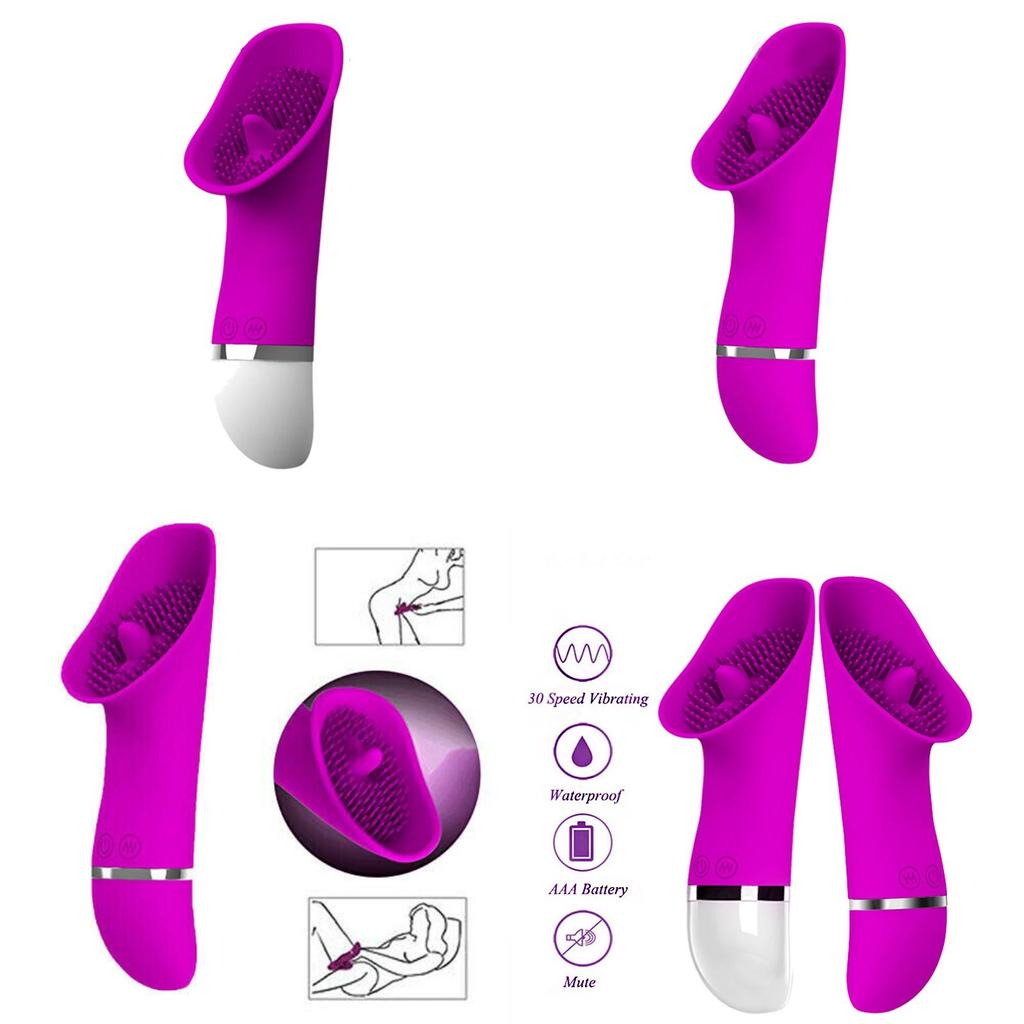 Female Toy Clit Licking Tongue Sucking Vibrator With 30 Vibration Modes