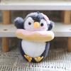 Doll Pendant Keychain Penguin Design Bright Colors Keyring Pendant Easy To Find Keys Fine Sewn Keychain Charm
