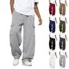 Men's Solid Color Loose Wide Leg Sweatpants Men's Casual Fashion Sweatpants