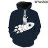3D Printed Sweatshirt Astronaut Starry Sky Men Women Children Hoodies Fashion Pullover Long Sleeve Boy Girl Kids Streetwear Tops