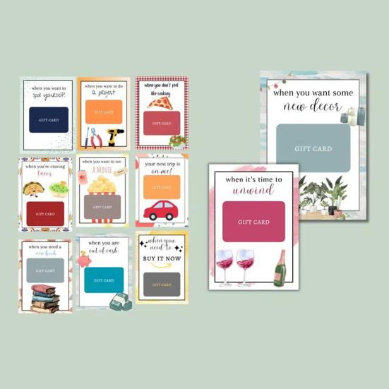 Книга для подарочных карт на Рождество, многоразовый альбом для подарочных карт, держатель для подарочных карт для студента колледжа, на спирали, сделай сам подарок для друзей и семьи