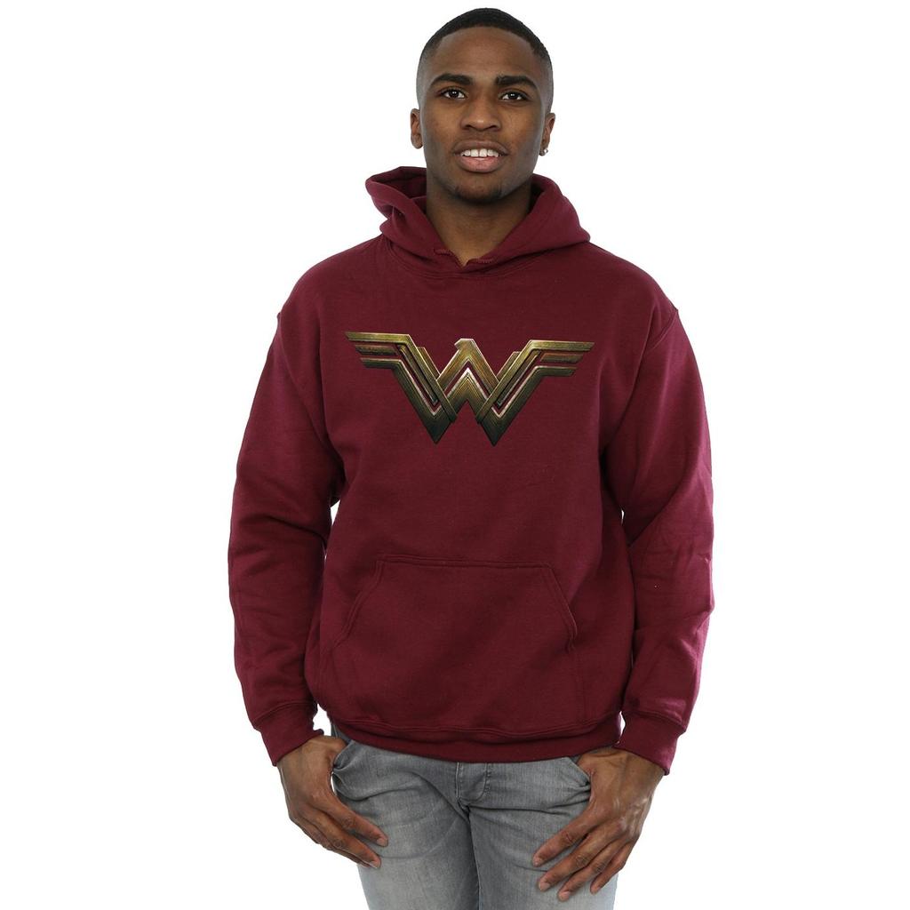DC Comics Mens Wonder Woman Logo Hoodie