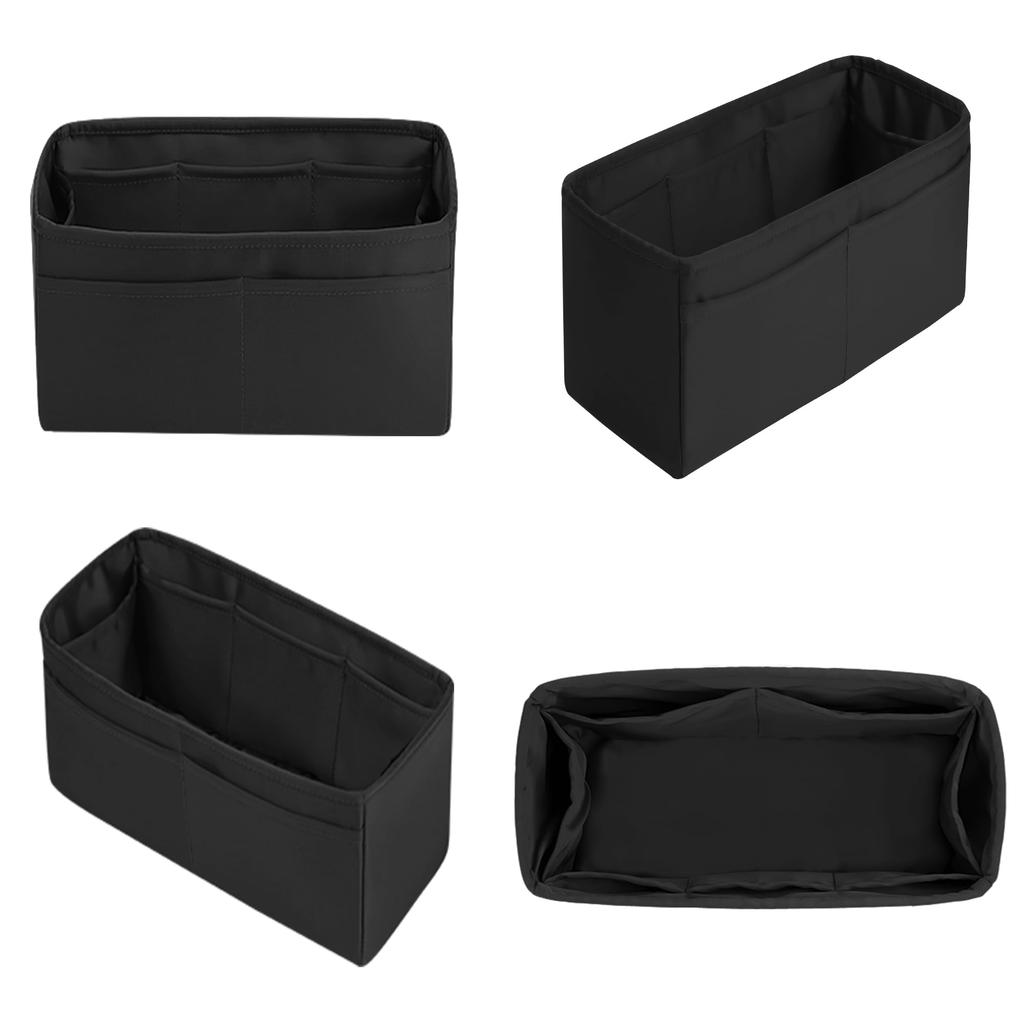 KINGS IN BAG для Hautacrois Роскошная легкая сумка для хранения Предотвращает деформацию Внутренняя часть из сатина Черная Сумка-в-сумке (Hautacroix 40, Черный)