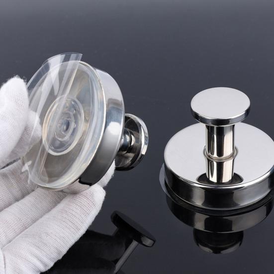 4Pcs Storage Hooks Suction Cup Wreath Hangers Strong Load-bearing Rustproof Easy To