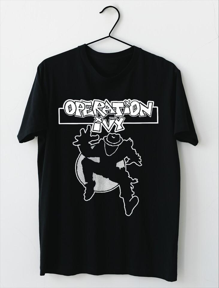 Operation Ivy Band Short Sleeve Cotton Black All Size T-Shirt