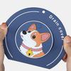 Cartoon Dog Floor Drain Cover Anti-odor Sewer Filter Pad Kitchen Sink Seal Mat  for Kitchen Toilet