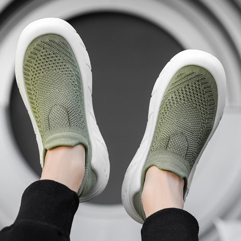 Модная популярная мужская летняя повседневная обувь с сеткой, дышащая, универсальная, для ходьбы, толстая подошва, нескользящая, легкая, 2024 г., мужская спортивная обувь