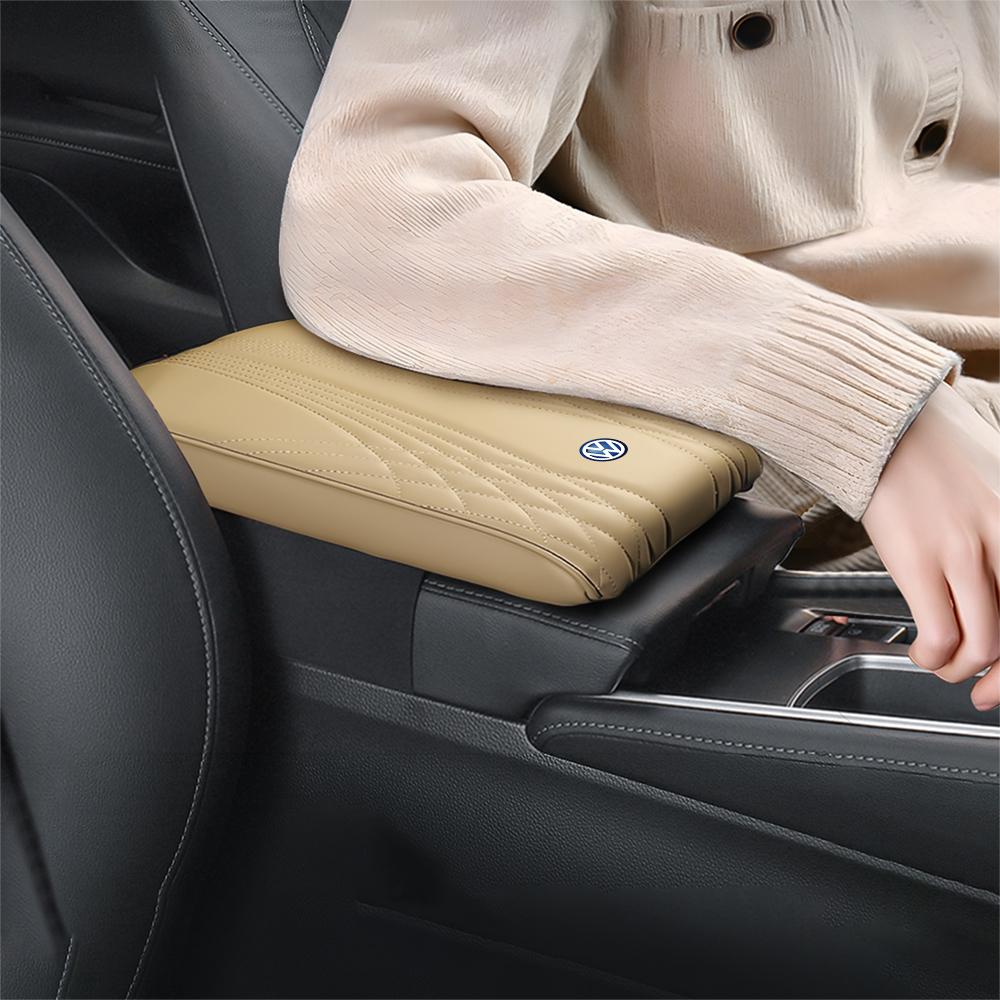Car Arm Rest Box Expander Cushion Center Console Box Mat RR3 Cover For Volkswagen GTI Golf Polo Passat VW Tiguan T-ROC Jetta Taigo