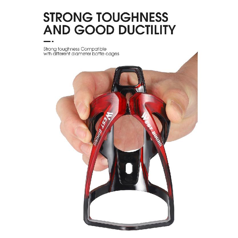 WEST BIKING 2pcs Bicycle Bottle Cage Multicolor Available Lightweight Cycling Water Bottle Holder MTB Road Bike Accessories Cup Holders 5