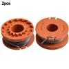 2 Pcs Spool & Line For POWERBASE N0F-GT-300/20-E For Strimmer Trimmer
