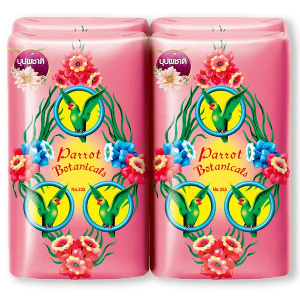 Parrot (Nokkaew) Мыло Botanical 70 г / 105 г x 4 шт - тайское
