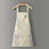 Women's Waterproof PVC Apron with Cooking Sleeves - Oil-Proof, Customizable, Half-Length Waist Design
