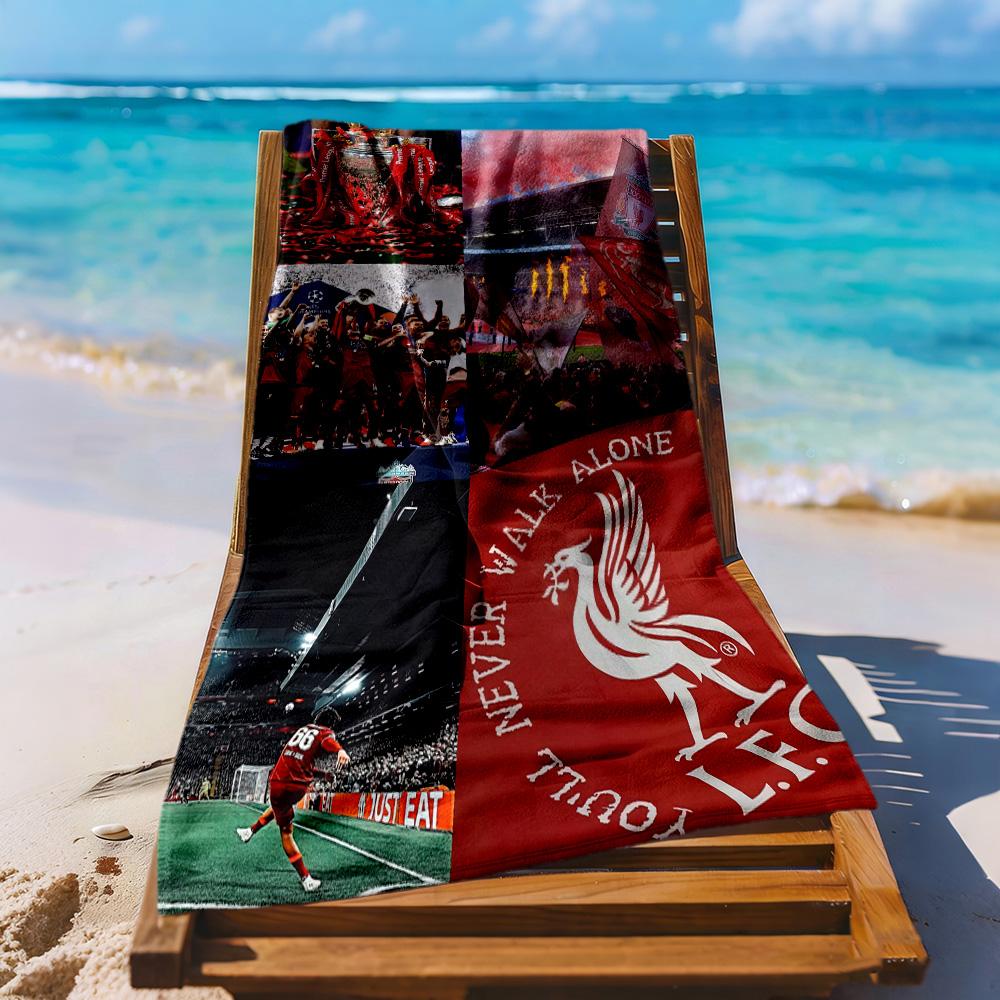 Liverpool Football Club Beach Towel Super Soft Absorbent Comfortable Lightweight Perfect For Traveling Yoga Camping And Swimming