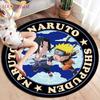 Anime Naruto Round Carpets for Living Room Rugs Soft Flannel Floor Area Rug Bedroom Carpet Mat for Children Kitchen Rug
