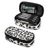 Pen Case 300D Polyester Spacious Storage Zip Around Closure with Main Compartment Mesh Pocket and Pen Slots for Student Stationery