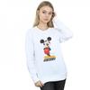 Womens/Ladies Mickey Mouse Retro Pose Sweatshirt