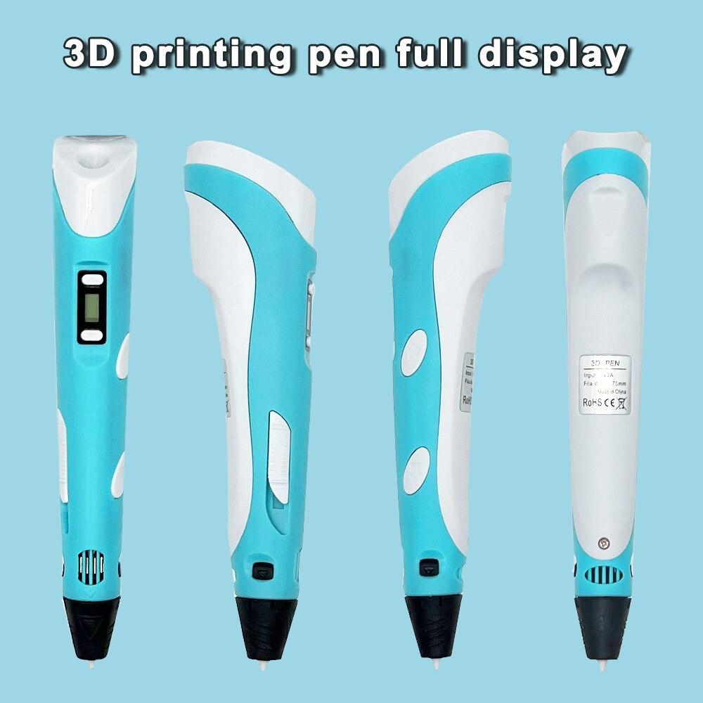 USB 3D ручка для печати DIY рисунок 9 м PLA нить трехмерные игрушки для граффити художественные инструменты для детей подарок на день рождения и Рождество