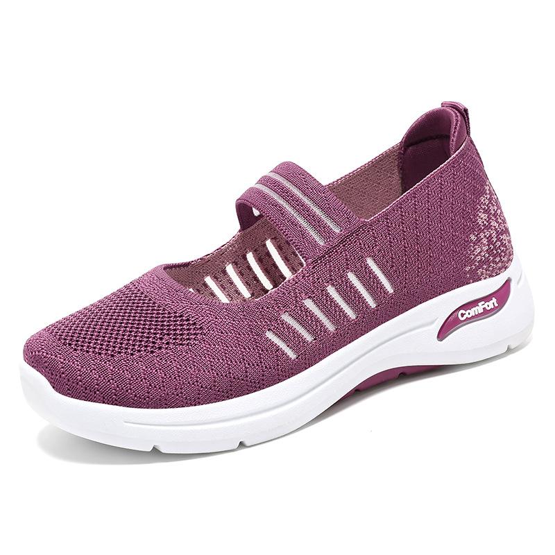 Мода 2024 года, новые сетчатые туфли Мэри Джейн на платформе, белые полосатые кроссовки, женские лоферы, кроссовки, летние дышащие трикотажные балетки