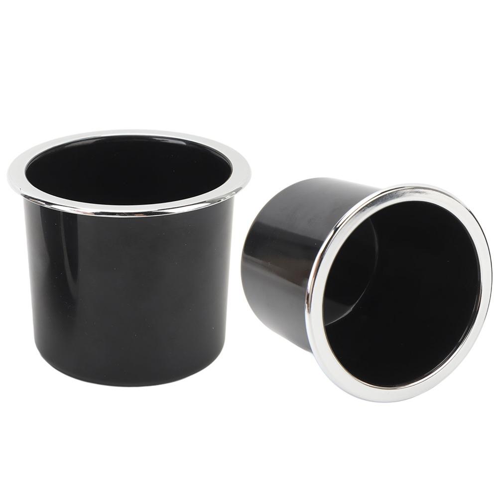 2 Pcs with Silver-plated Edges Drink Holder 73mm Can Holder Easy Installation Cup Holder  Boat
