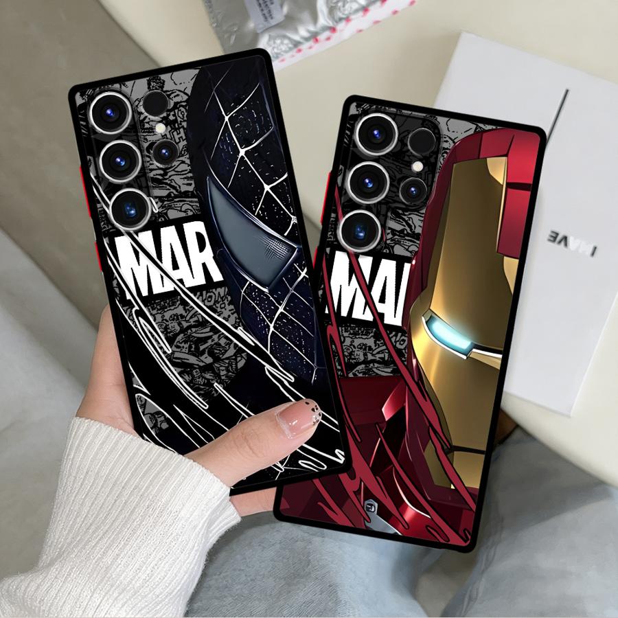 Чехол для телефона Funda для Samsung Galaxy S26 S25 Ultra Note 20 10+ S22 S23 FE S20 S24 Plus S21 Marvel Человек-паук Железный человек