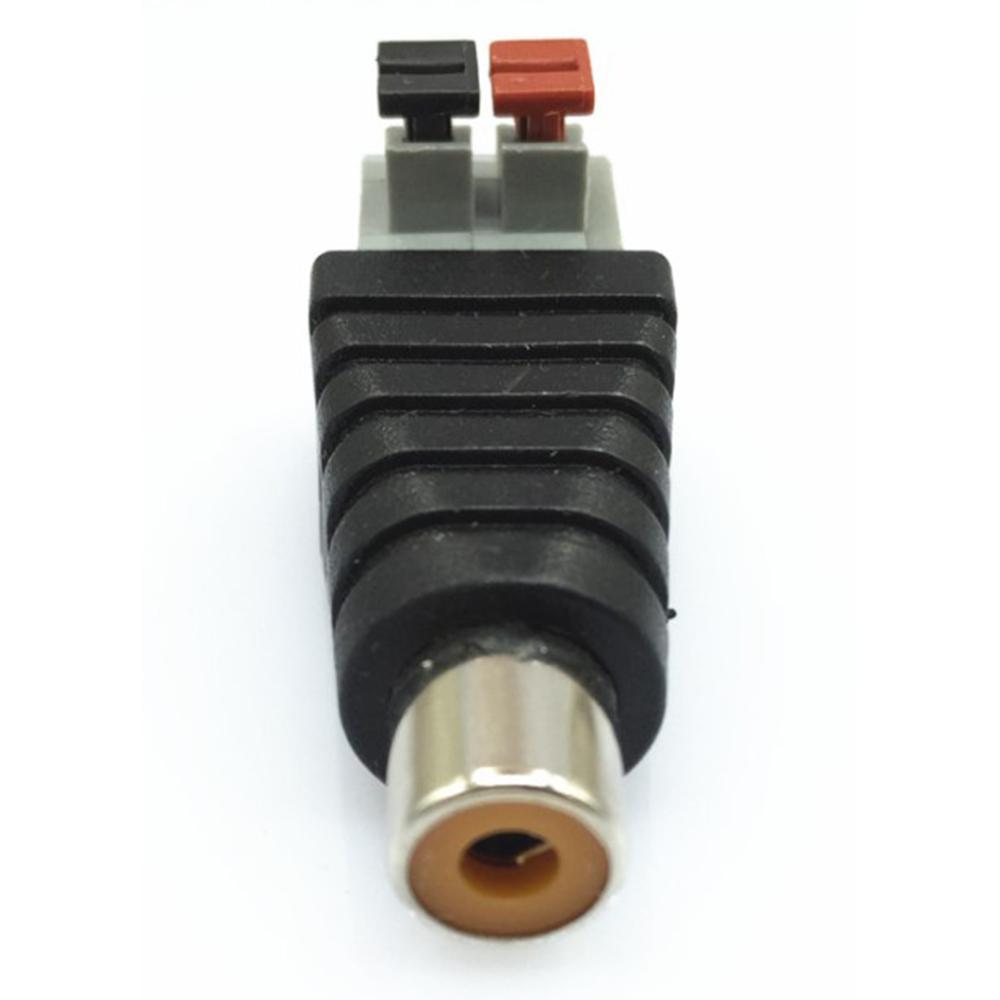 Connector Adapters Replacement 1 Pair Plastic+Metal Coaxial Signal Cable