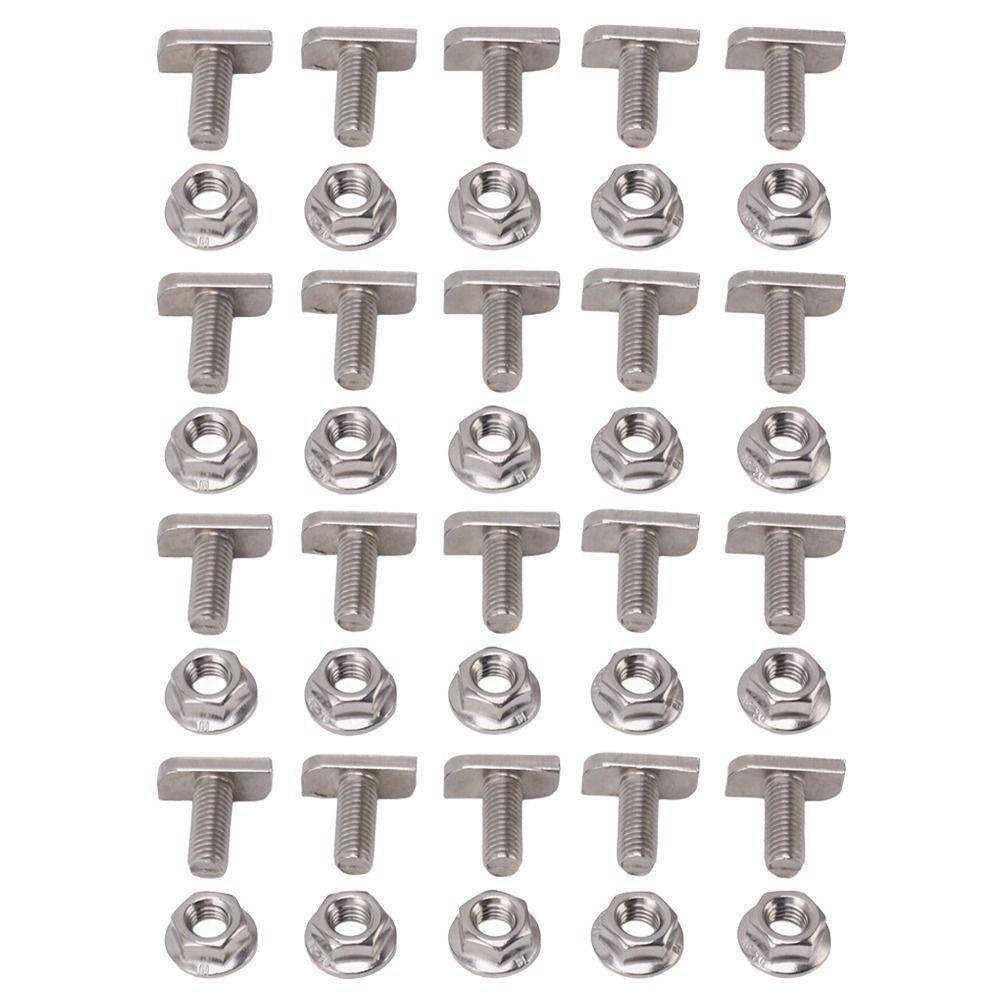 20set Stainless Steel T Bolts Rust Resistant M8 Hammer Head Screws Hammer Head Screws Photovoltaic