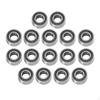 Набор из 16 металлических подшипников, уплотнительная деталь заменяет модернизированные шариковые детали