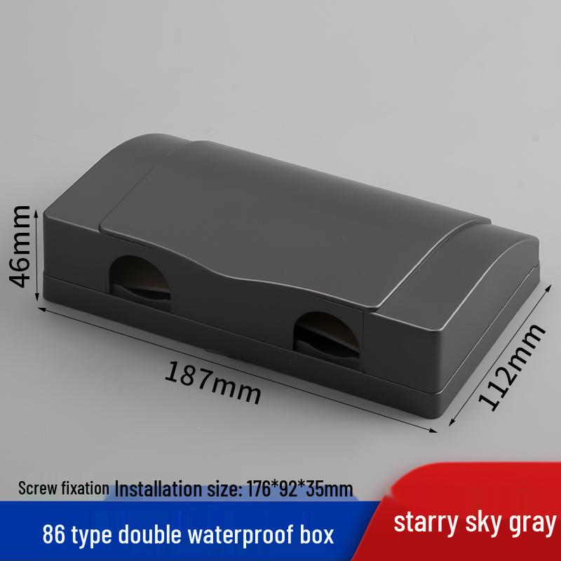 Outdoor Recessed Weatherproof Socket Cover with Screw Installation