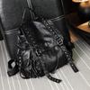 New Women's Backpack Fashion Rivets Bag Soft Leather Backpack Large Capacity Backpack Trendy School Bag Women's Bag