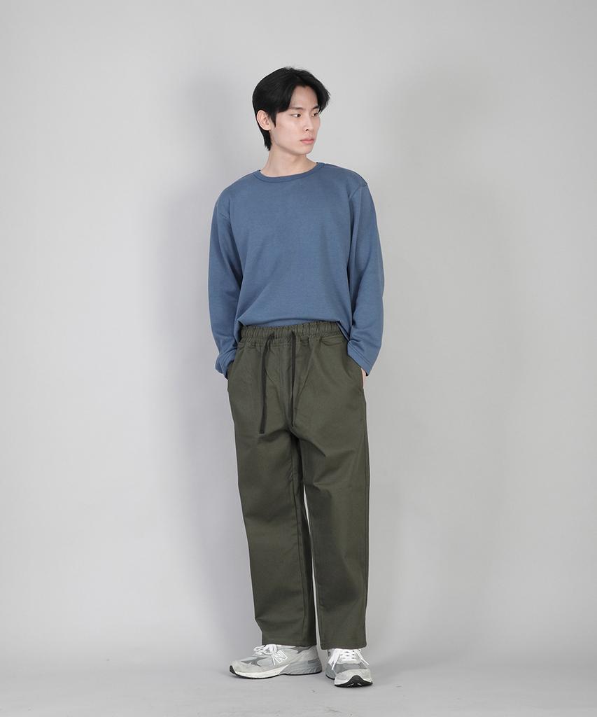 Хлопковые брюки Seinteukeulu plain, зауженные, Rtp-380, хаки