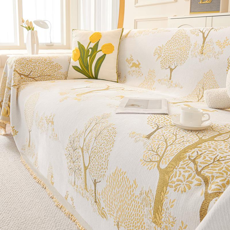 Чехол для дивана, новый чехол для дивана в пасторальном стиле на все времена года, подушка для дивана, полотенце для дивана с защитой от кошачьих царапин